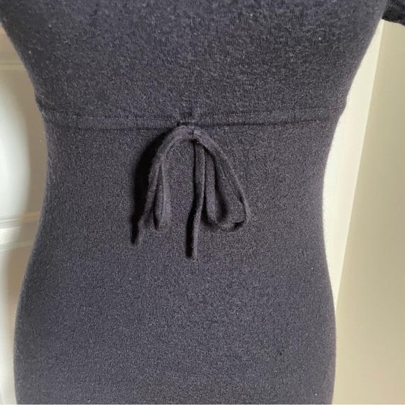 Theory Navy Merino Wool Balsomo Nouvelle Mini Sweater Dress 70671722 EUC Size S - Picture 7 of 10